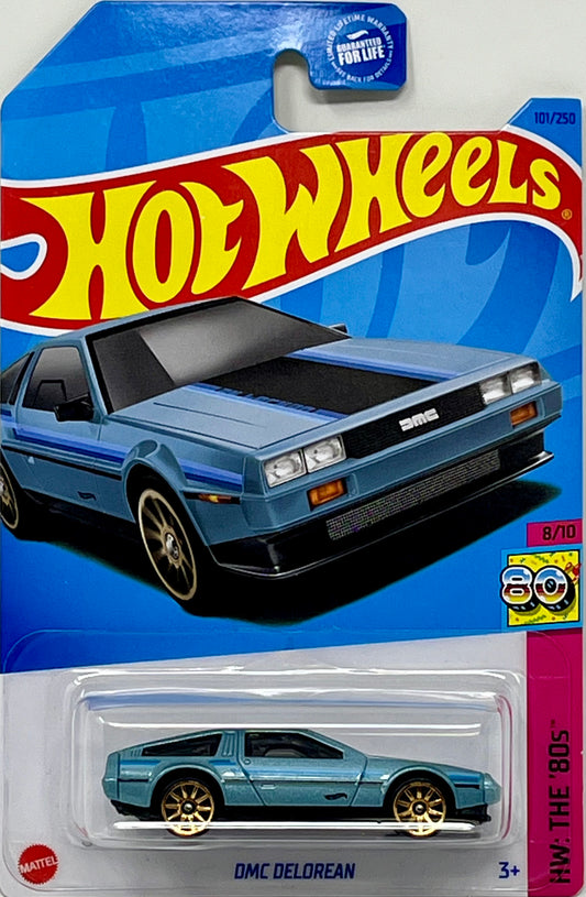 Hot Wheels DMC Delorean (Light Blue) with Protector