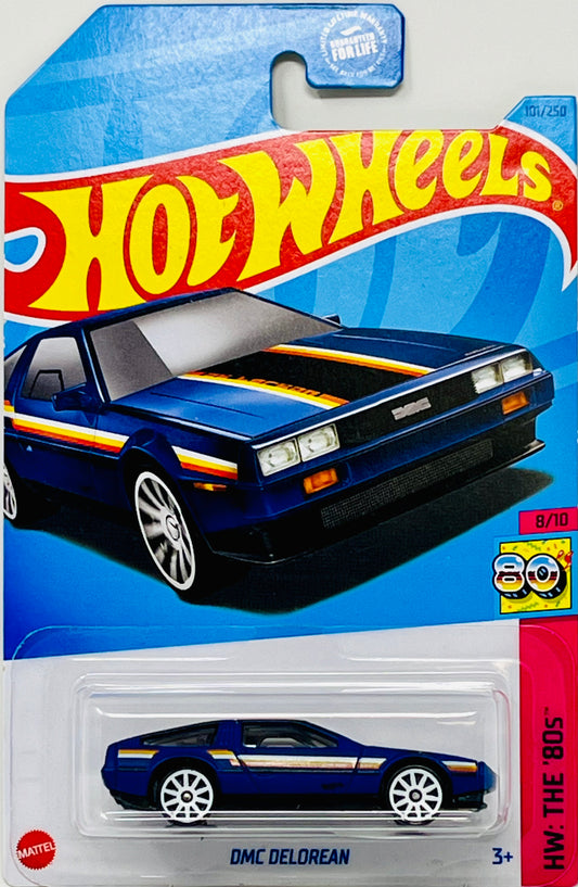 Hot Wheels DMC Delorean Blue with Protector