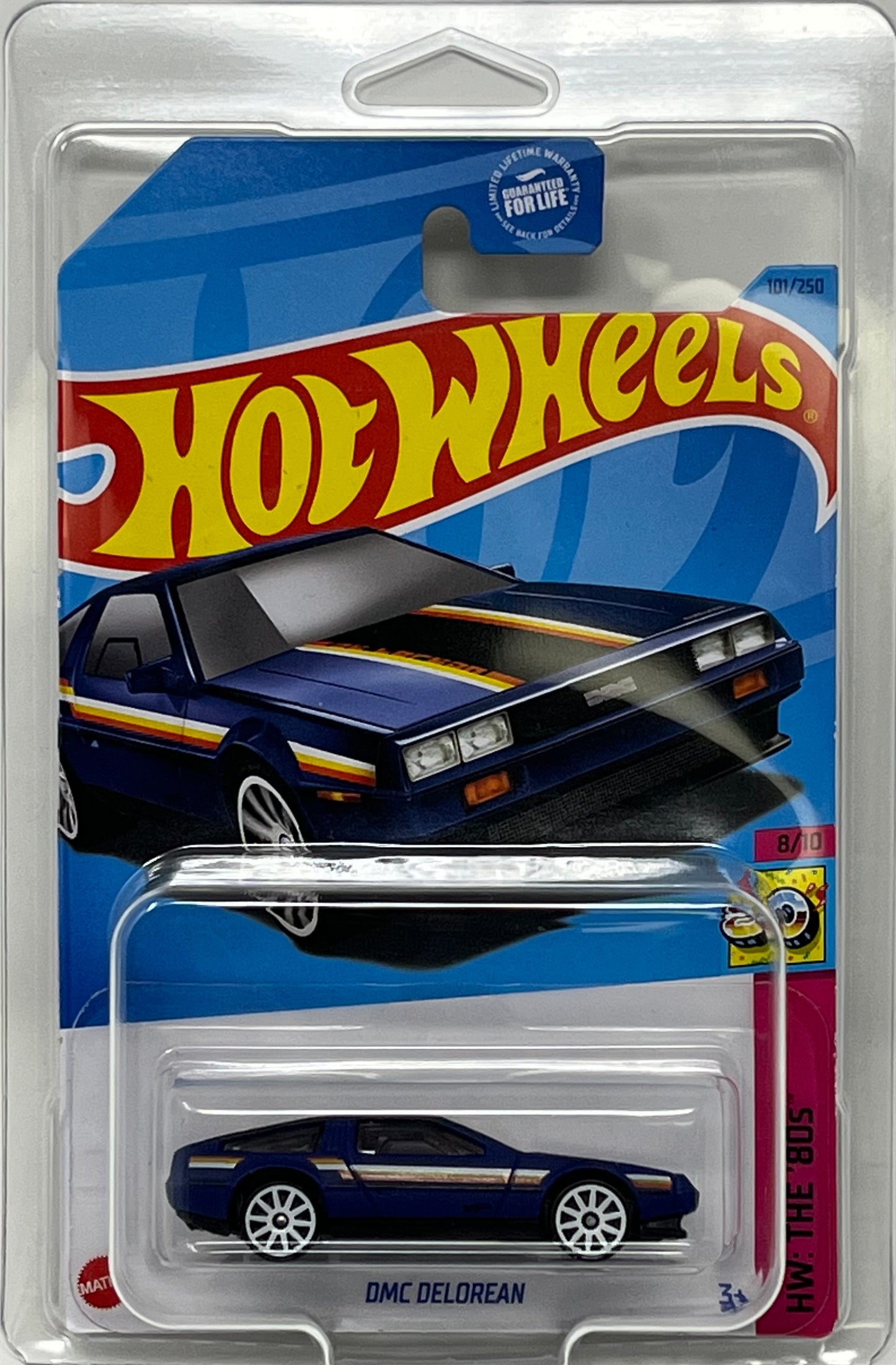 Hot Wheels DMC Delorean Blue with Protector