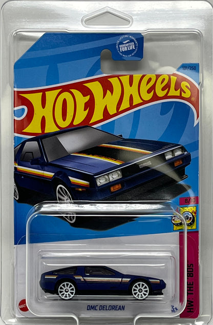 Hot Wheels DMC Delorean Blue with Protector