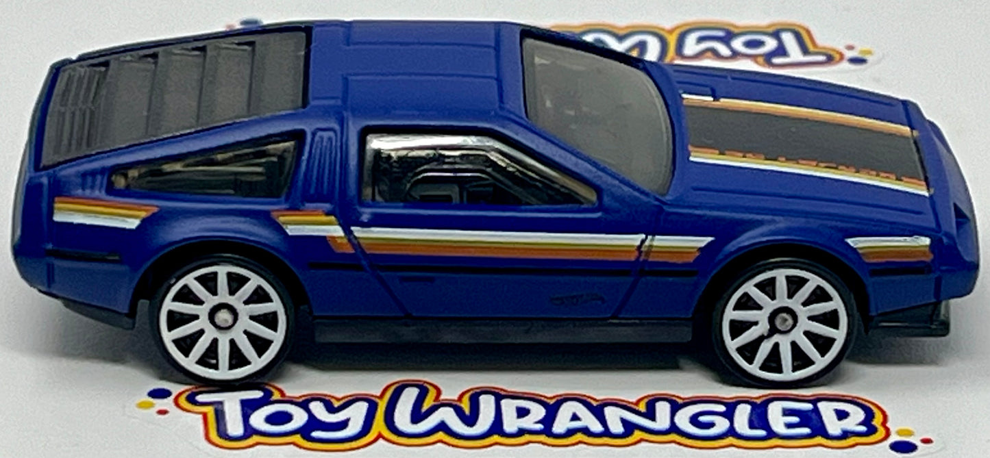 Hot Wheels DMC Delorean Blue with Protector