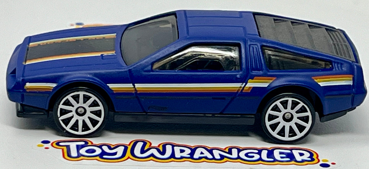 Hot Wheels DMC Delorean Blue with Protector