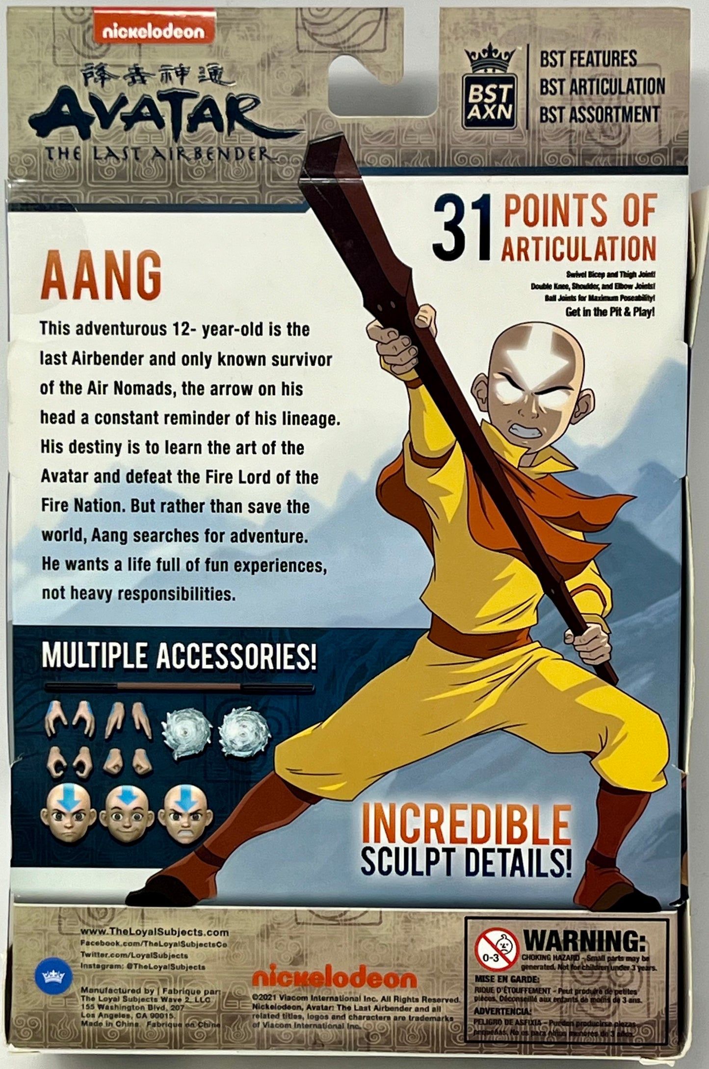 Avatar: The Last Airbender BST AXN Aang (Monk) Action Figure