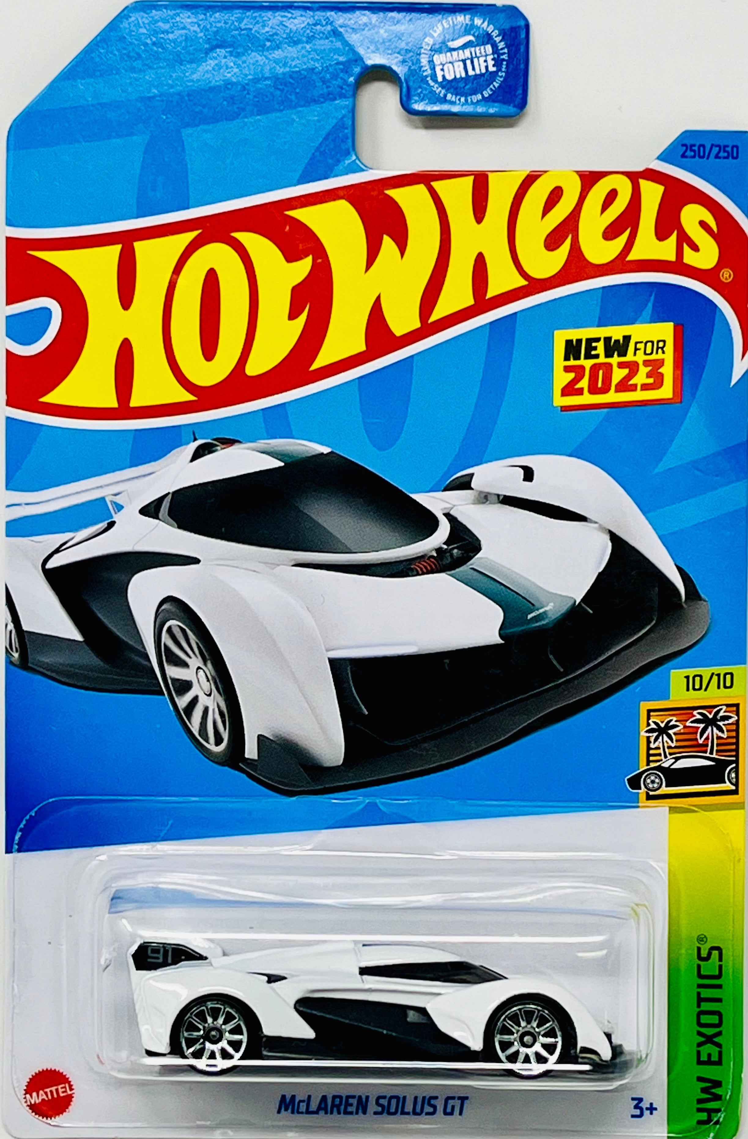 Hot Wheels McLaren Solus GT (White) with Protector – Toy