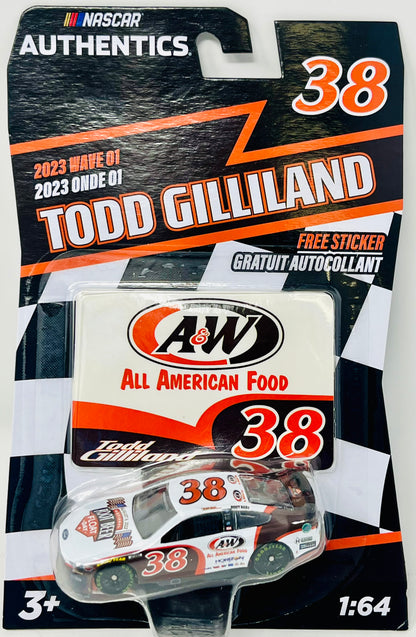 2023 NASCAR Authentics Wave 1 1/64 #38 Todd Gilliland A&W Root Beer Float Day