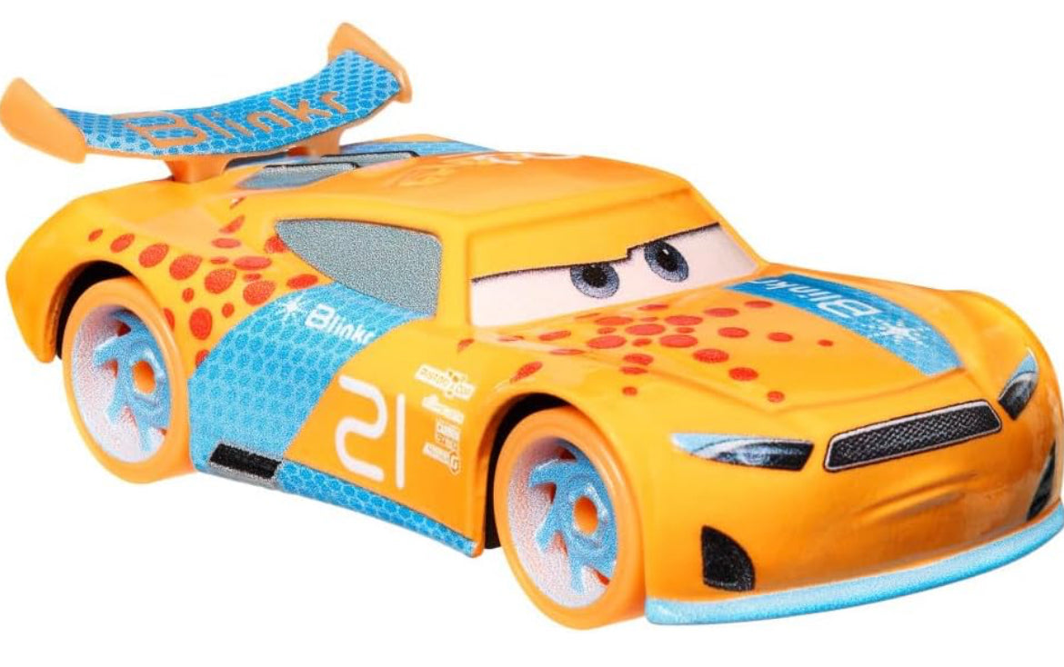 Disney Cars Blinkr Glow Racer Toy Vehicle for Kids Ages 3 and Up