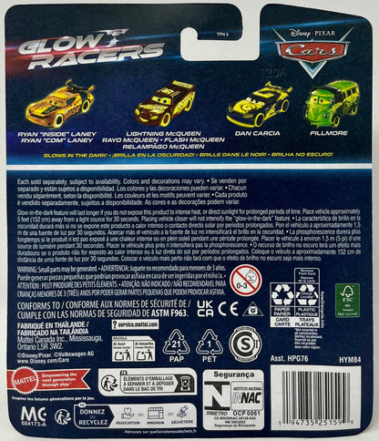 Hot Wheels Disney Cars Glow Racers Chase Racelott 1:55 Scale Diecast Vehicle