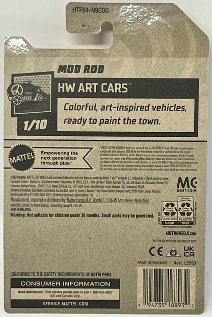 2024 Hot Wheels Mod Rod  Orange Art Cars 1/10 Netflix Series 61/250