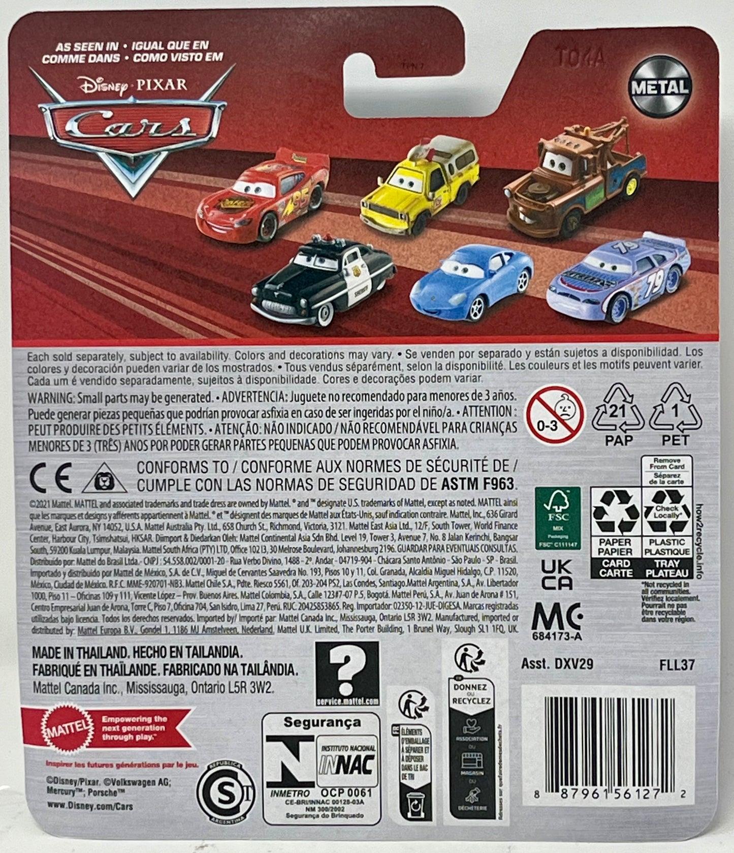 Disney Cars Toys Die-cast Fillmore With New Expression Vehicle