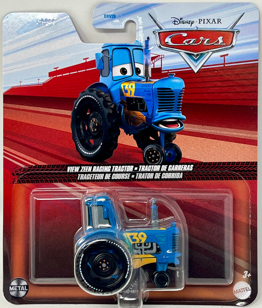 Disney Cars View Zeen Racing Tractor, Miniature, Collectible Racecar Automobile Toys Based on Cars Movies, for Kids Age 3 and Older