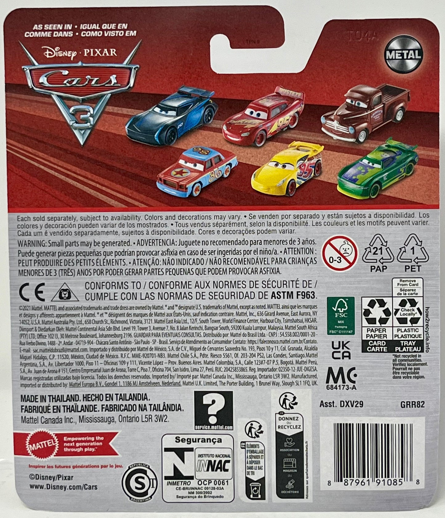 Disney Cars View Zeen Racing Tractor, Miniature, Collectible Racecar Automobile Toys Based on Cars Movies, for Kids Age 3 and Older