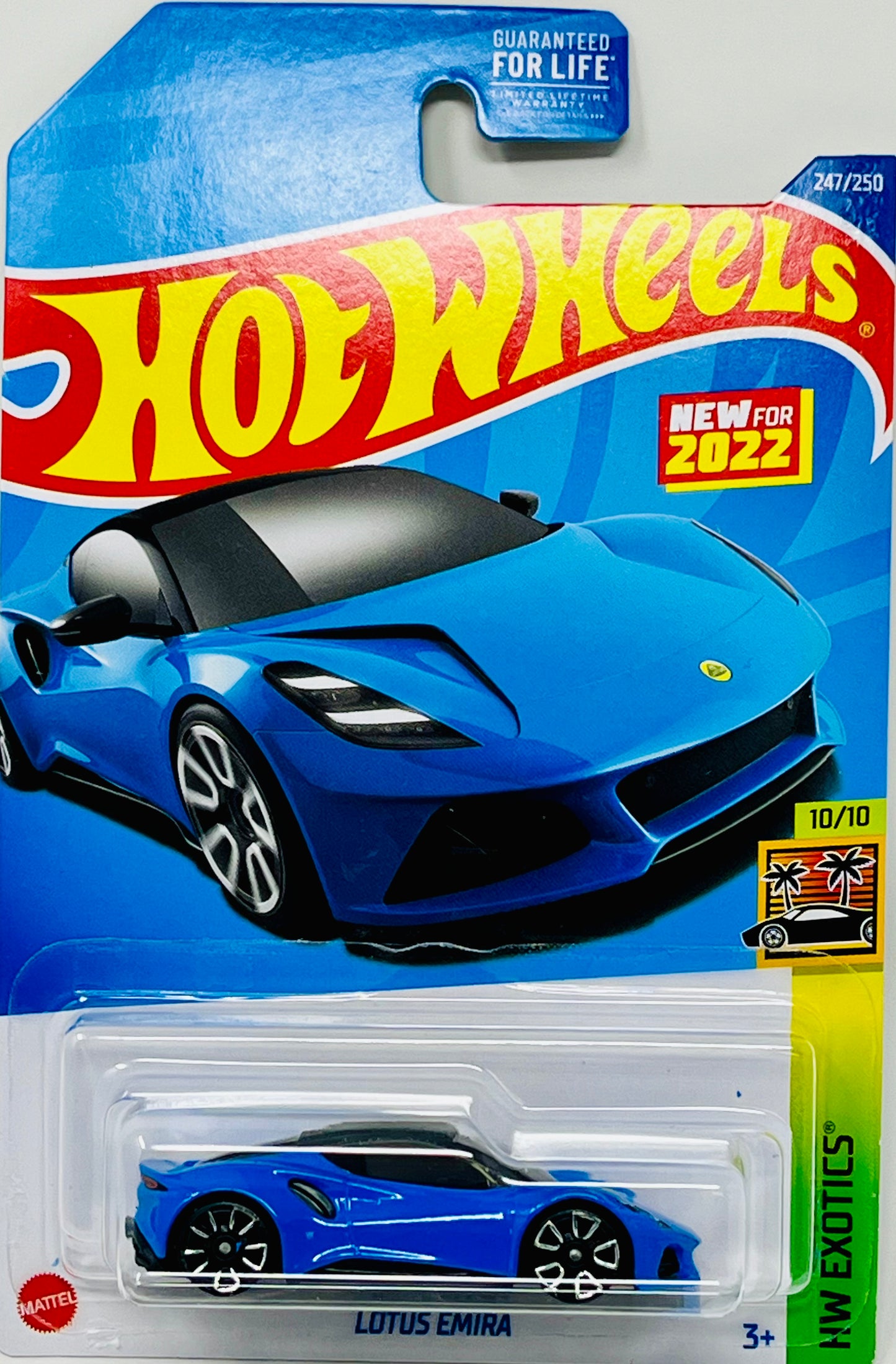 Hot Wheels Lotus Emira (Blue) with Protector