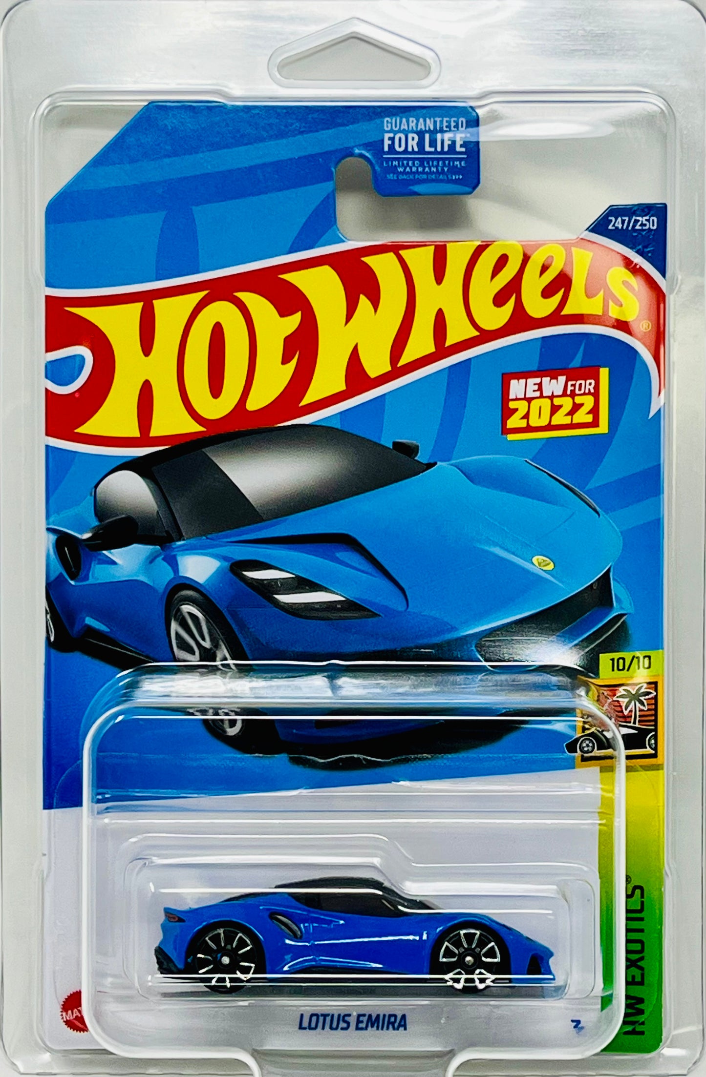 Hot Wheels Lotus Emira (Blue) with Protector