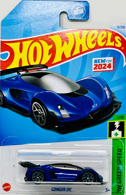 Hot Wheels Czinger 21C (Blue) HW GREEN SPEED with Protector