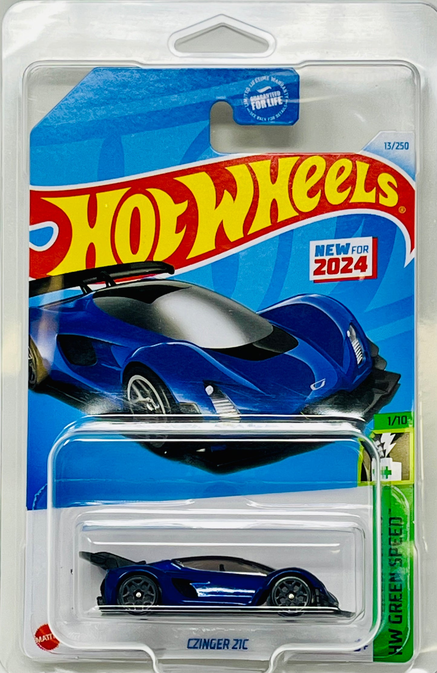 Hot Wheels Czinger 21C (Blue) HW GREEN SPEED with Protector