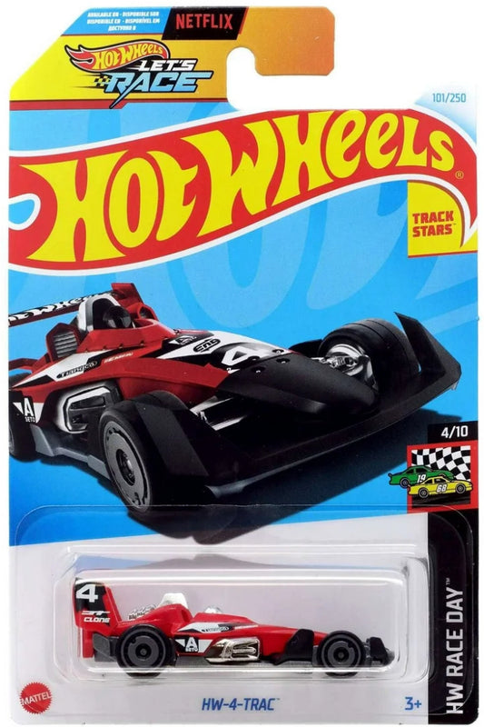 Hot Wheels HW Race Day HW-4-TRAC Red Diecast Car