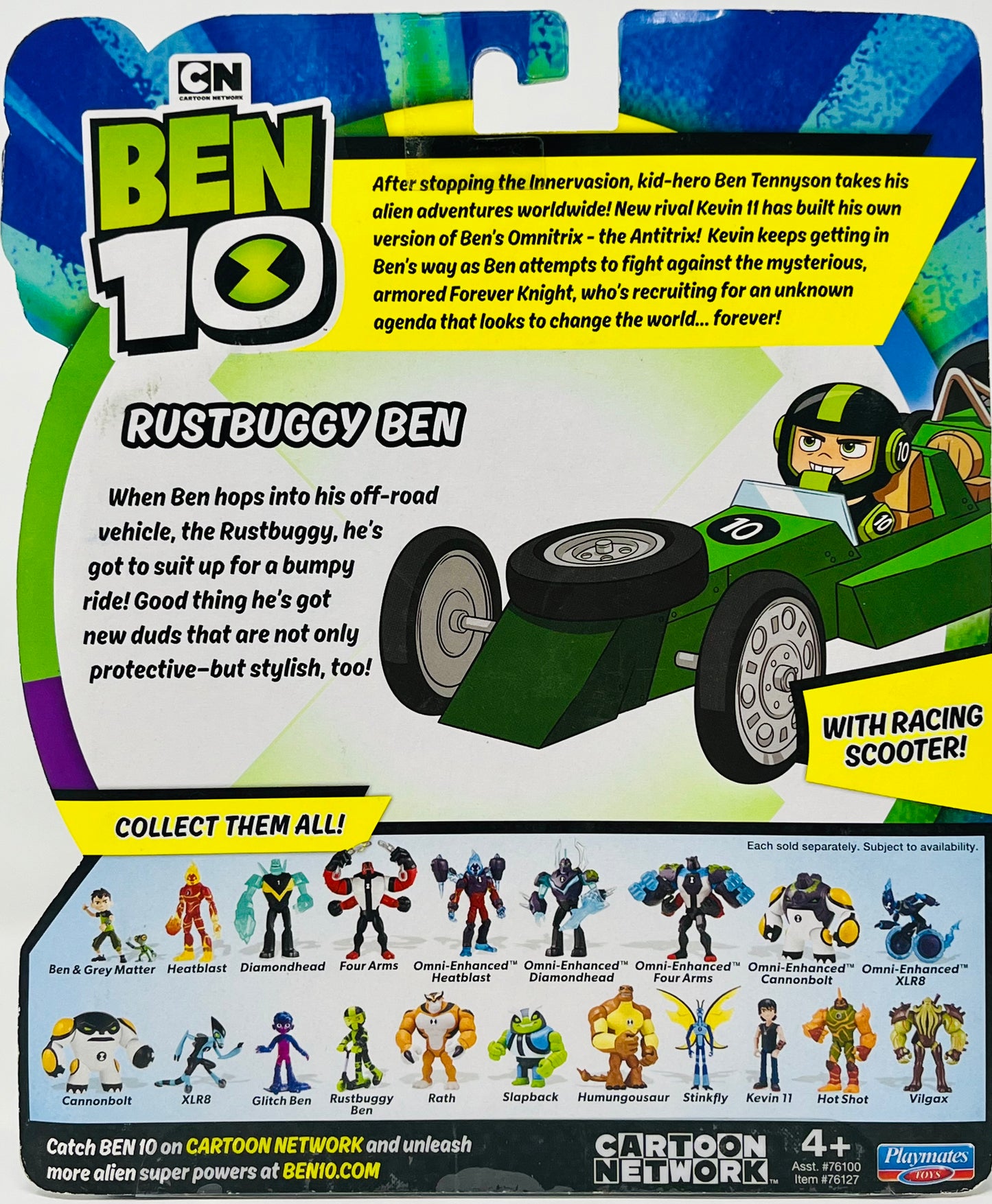 Ben 10 Basic Rustbuggy Ben Action Figure With Racing Scooter