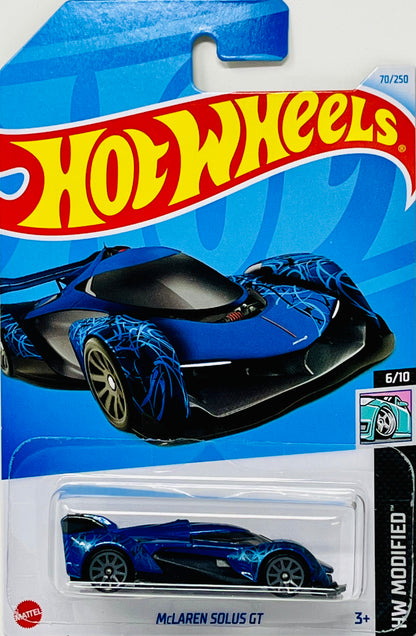 Hot Wheels Mclaren Solus GT Blue With Graphic Design