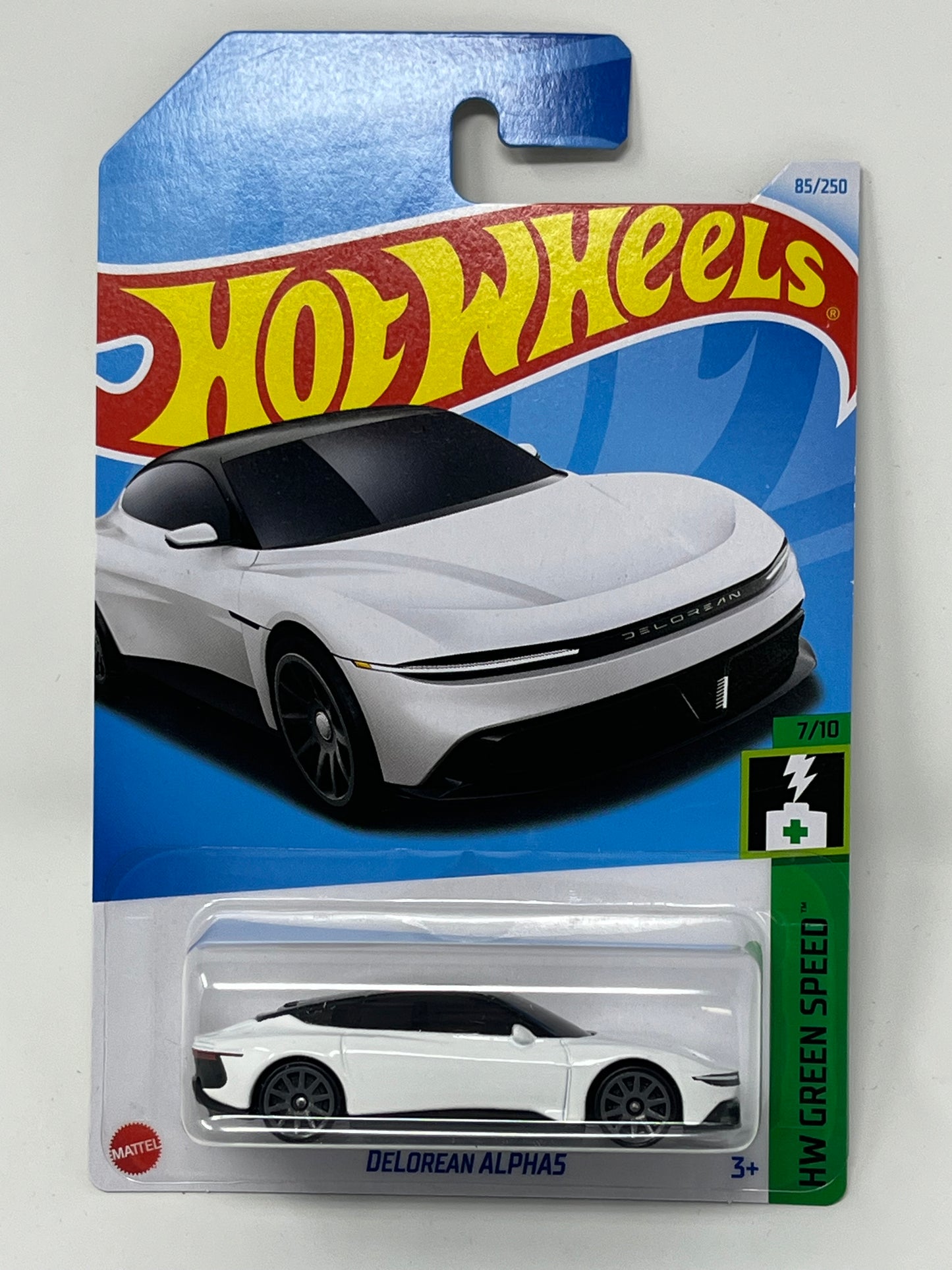 Hot Wheels Green Speed Delorean Alpha5 85/250 With Protector
