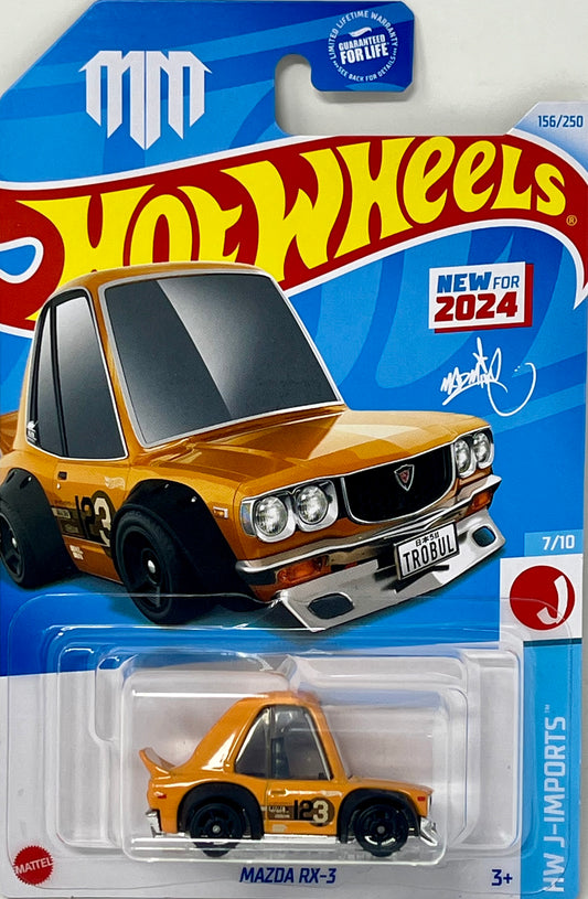 Hot Wheels Mad Mike Mazda RX-3 Tooned 156/250 HW J-IMPORTS 7/10