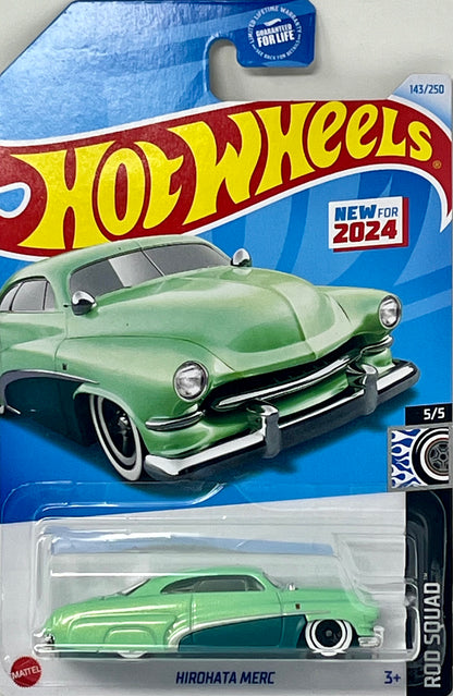 Hot Wheels Hirohata Merc (Green) 143/250 Rod Squad 5/5