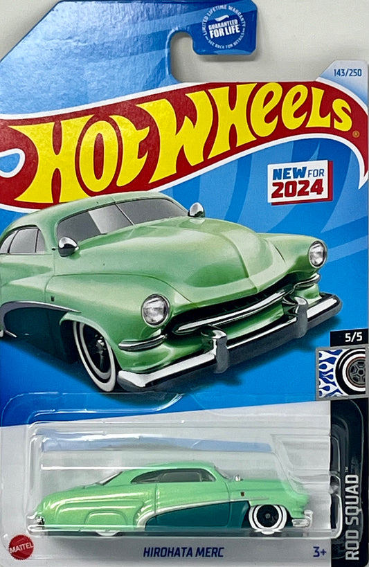 Hot Wheels Hirohata Merc (Green) 143/250 Rod Squad 5/5