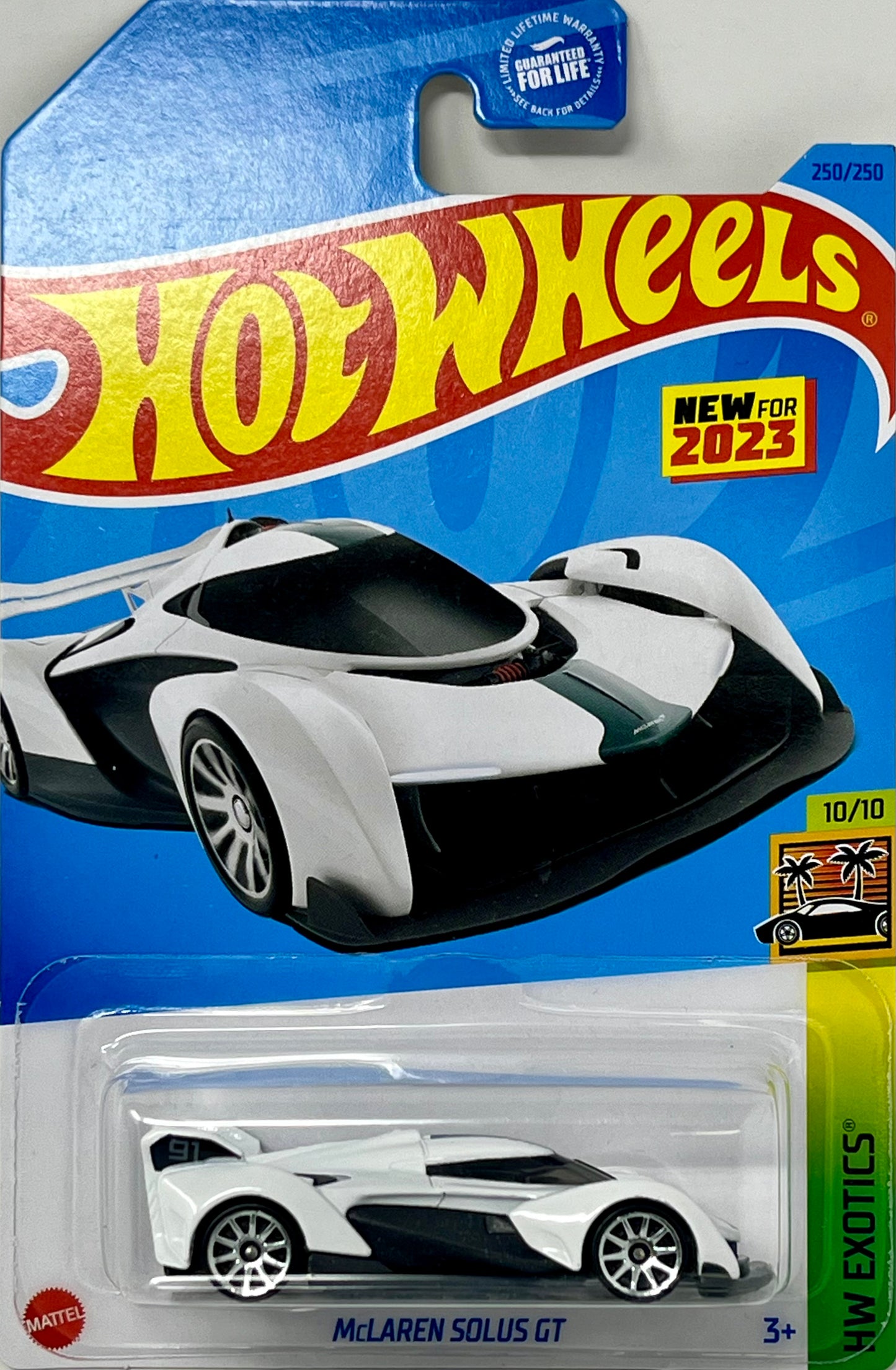 Hot Wheels HW Exotics Mclaren Solust GT White 250/250 HW EXOTICS 10/10