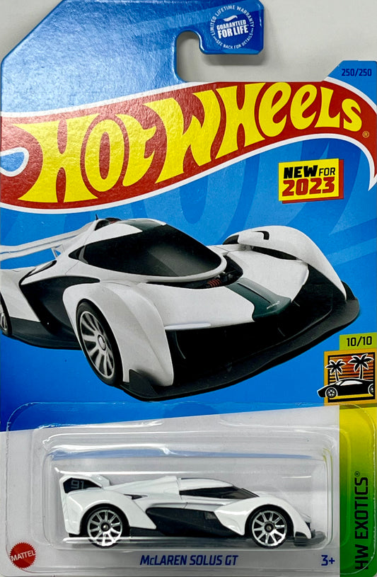 Hot Wheels HW Exotics Mclaren Solust GT White 250/250 HW EXOTICS 10/10