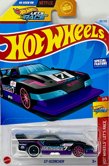 Hot Wheels GT-Scorcher, Blue/Black/Purple, Let's Race 2/5