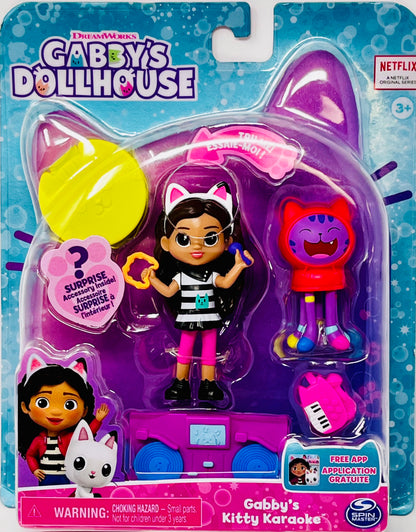 Gabby's Dollhouse Kitty Karaoke Set w/2 Toy Figures
