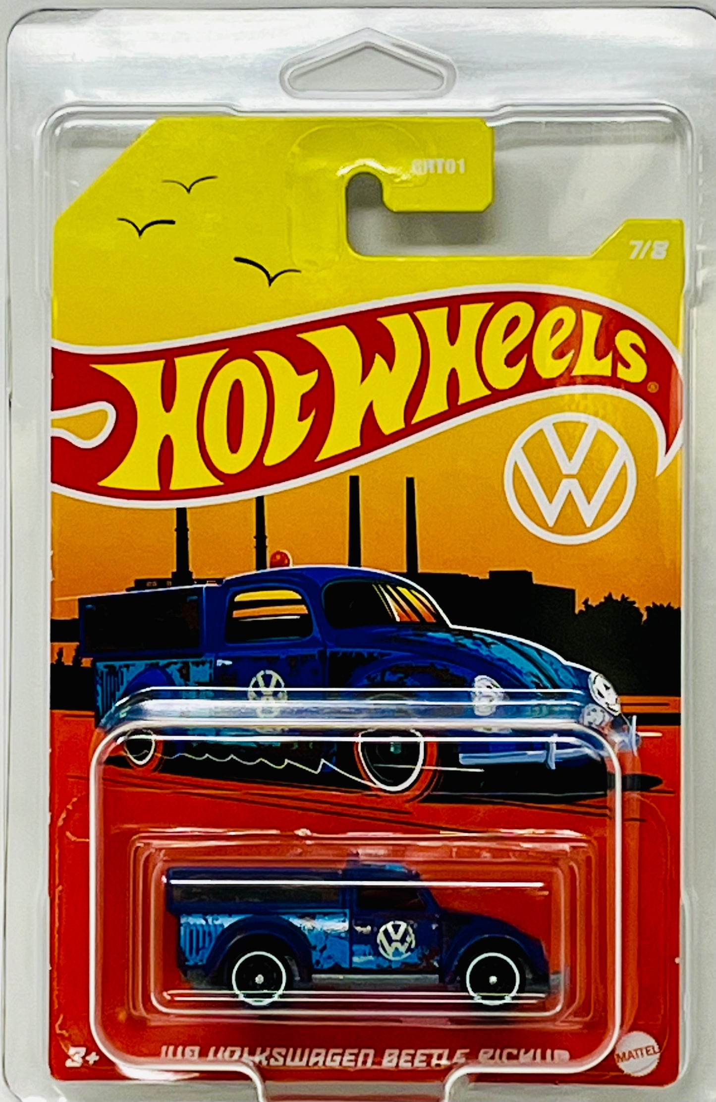 Hot Wheels Blue '49 Volkswagen Beetle Pickup With Protector