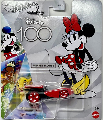 Hot Wheels Minnie Mouse Red Black - 2023 Disney 100 Years Character Cars