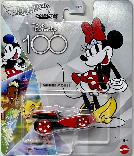 Hot Wheels Minnie Mouse Red Black - 2023 Disney 100 Years Character Cars