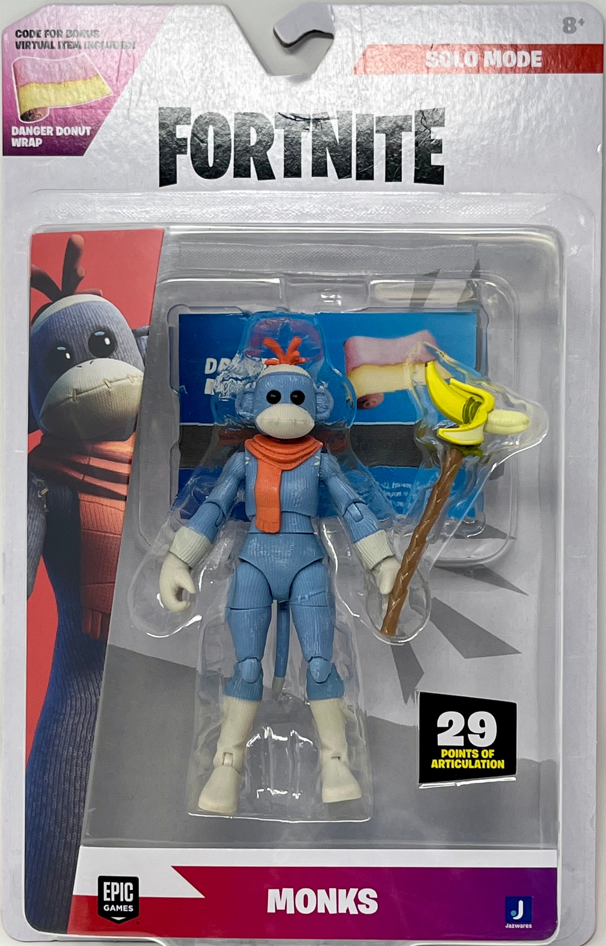 FORTNITE Solo Mode MONKS 4" Figure Toy Wrangler