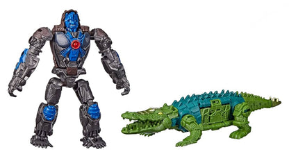 Transformers: Rise of The Beasts Movie, Beast Alliance, Beast Combiners 2-Pack Optimus Primal & Skullcruncher Toys, Ages 6 and Up, 5-inch