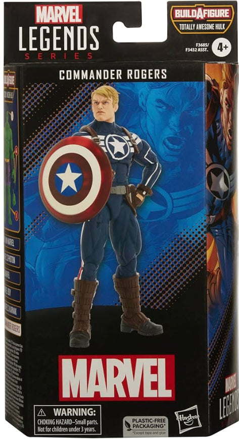 Marvel Legends Series Marvel Comics Commander Rogers 6-Inch Collectible Action Figures, Toys for Ages 4 and Up