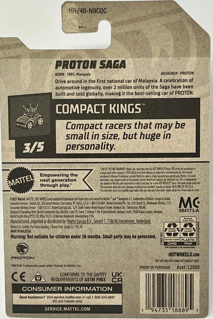 2024 Hot Wheels Compact Kings Red Proton SAGA