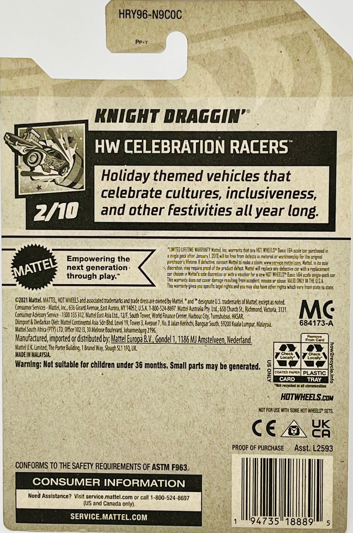 Hot Wheels Knight Draggin Red 2024