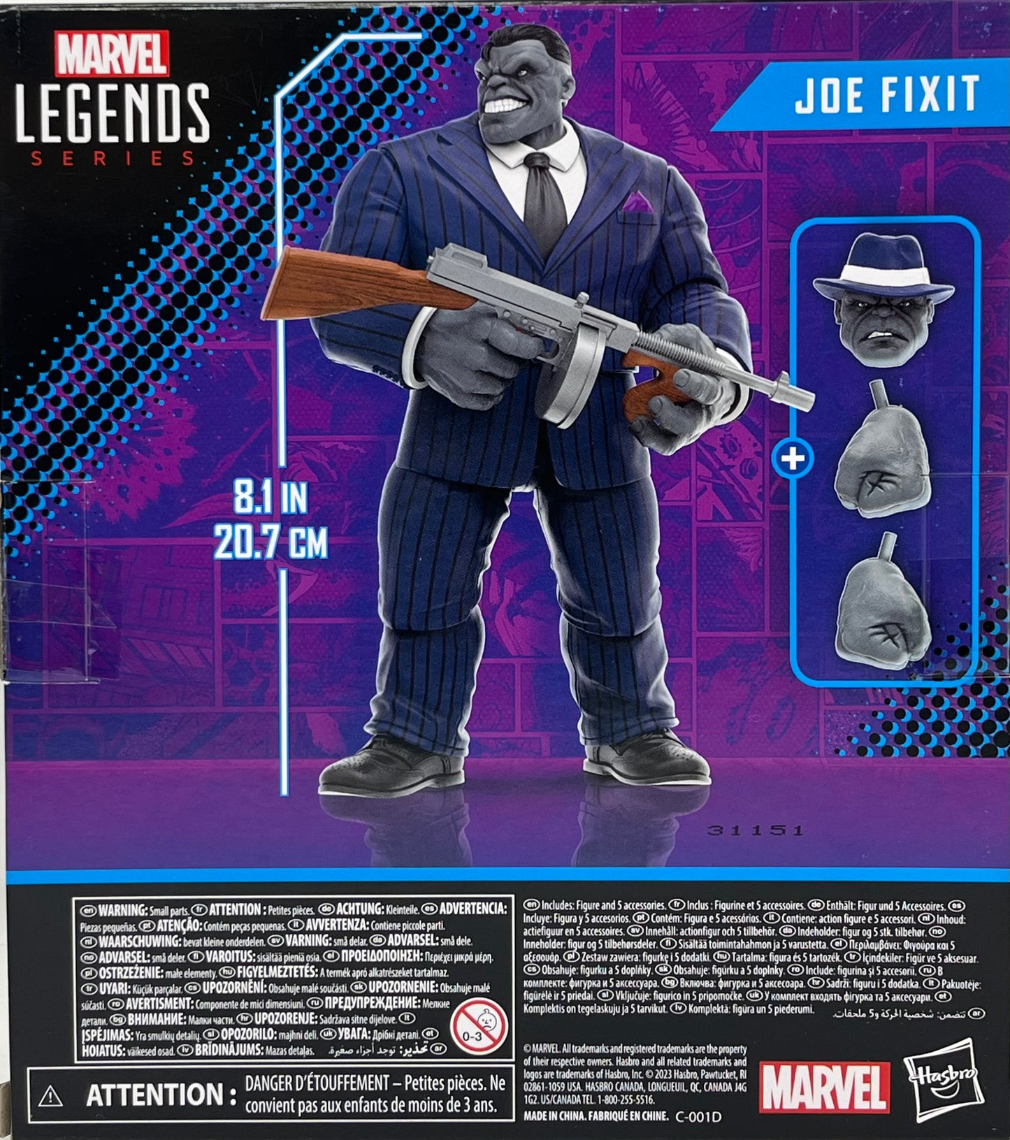 The Incredible Hulk Marvel Legends Joe Fixit 21cm Figurine