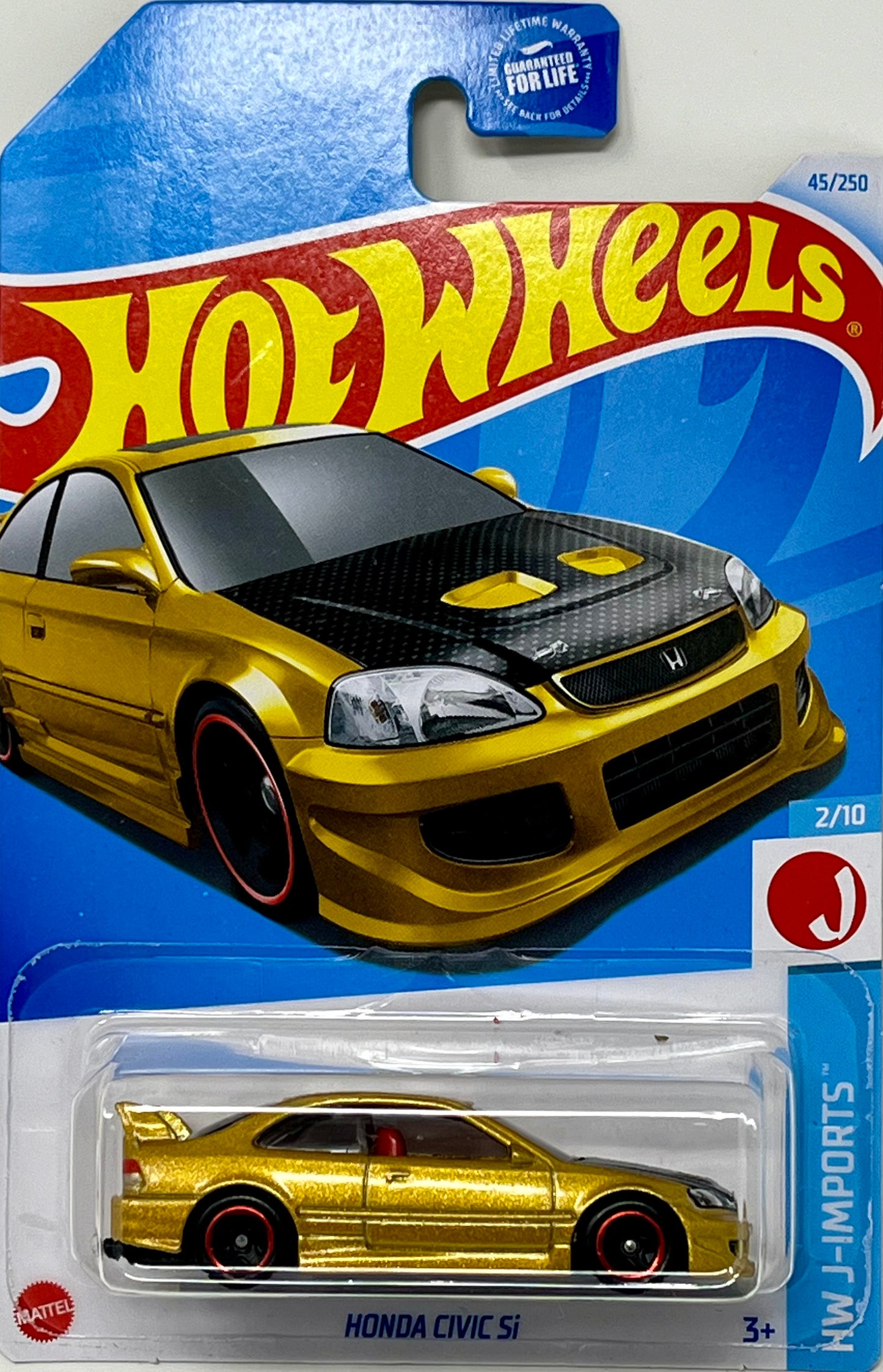 Hot Wheels Honda Civic Si Gold 1/64