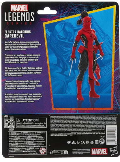 Marvel Legends Series Elektra Natchios Daredevil, Collectible 6 Inch Action Figures, 2 Accessories