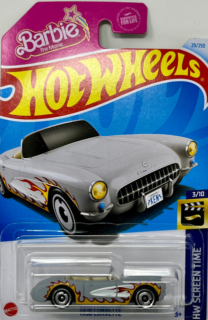 2024 Hot Wheels HW SCREEN TIME 3/10  Barbie Movie "Ken's" 1956 Corvette 29/250