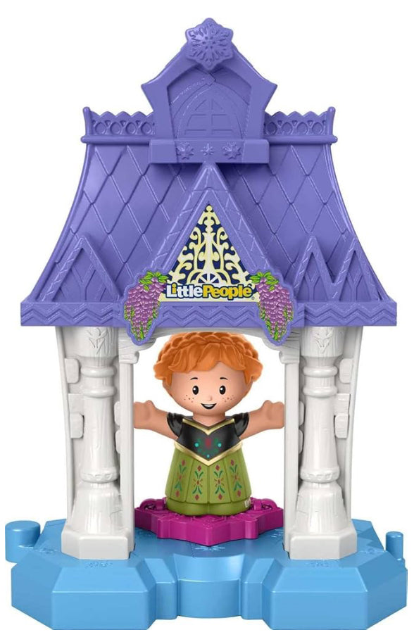 Fisher-Price Little People Toddler Toy Disney Frozen Anna in Arendelle Playset with Figure for Preschool Pretend Play Kids Ages 18+ Months