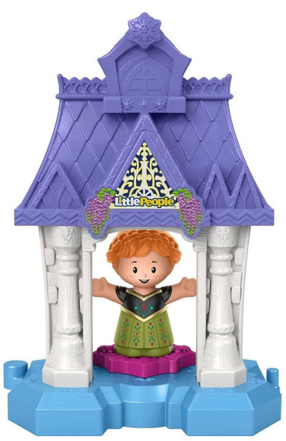 Fisher-Price Little People Toddler Toy Disney Frozen Anna in Arendelle Playset with Figure for Preschool Pretend Play Kids Ages 18+ Months