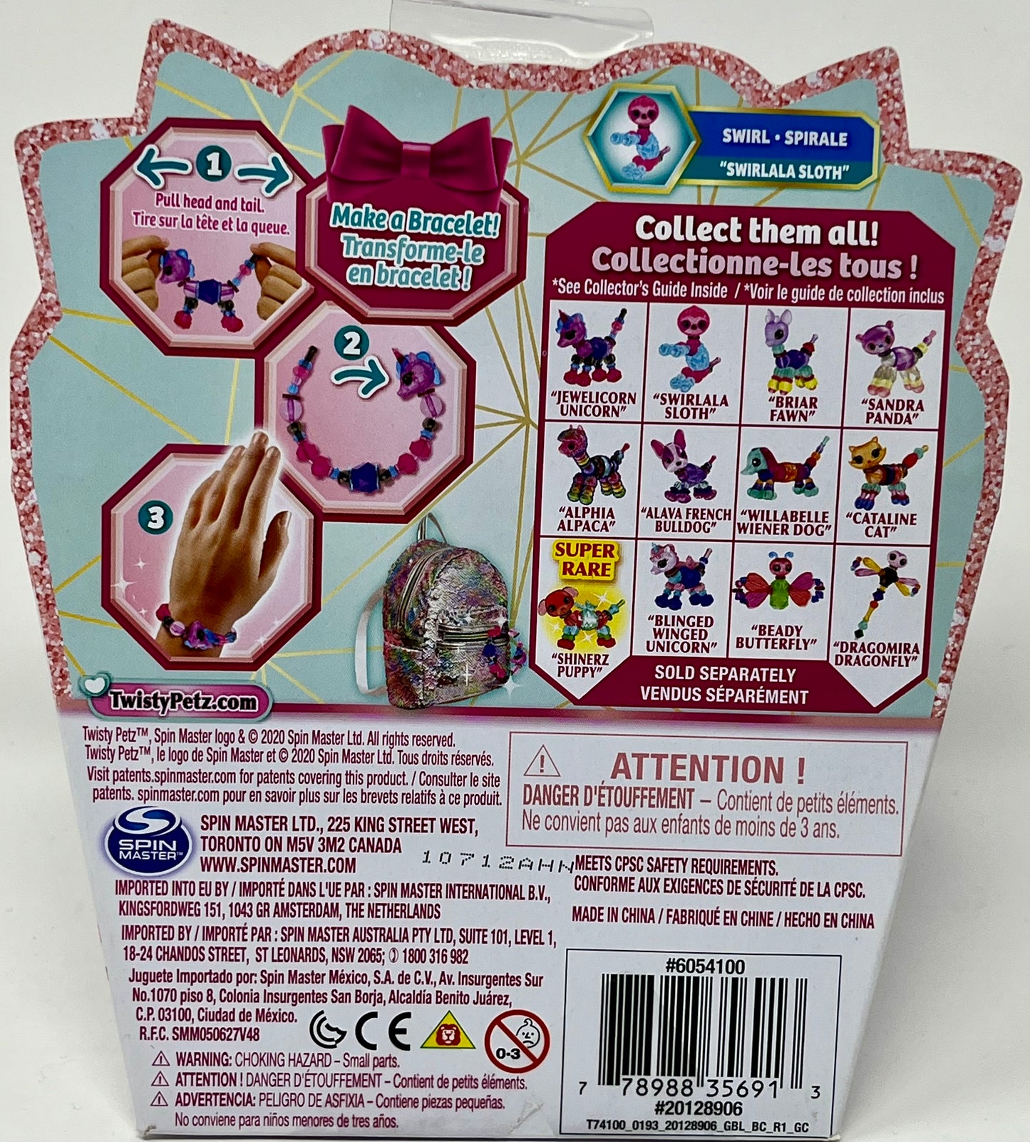 Twisty Petz Series 6 Swirlala Sloth Figure Bracelet
