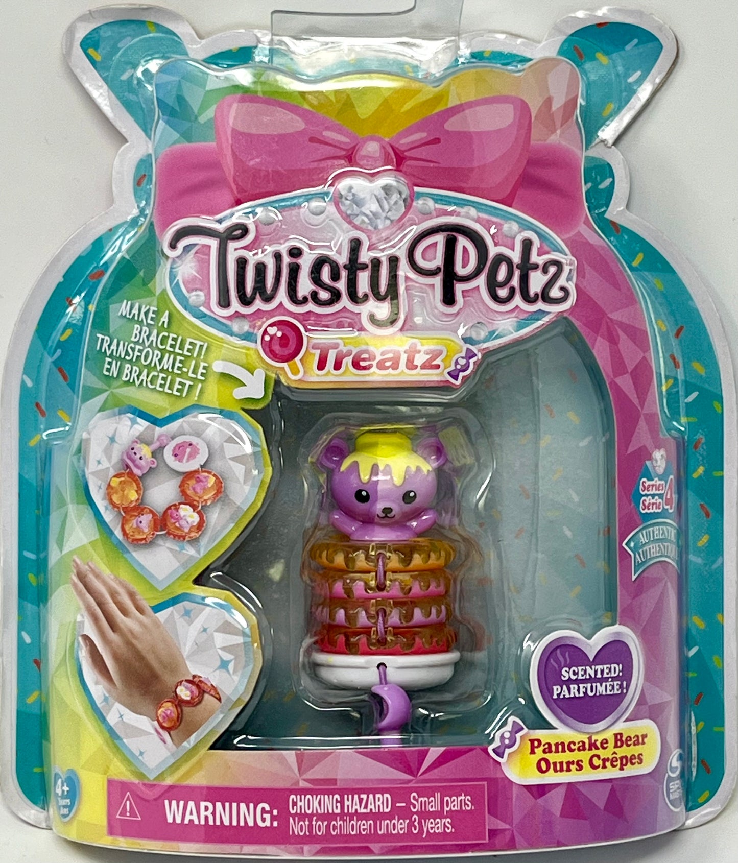 Twisty Petz Treatz Pancake Bear Series 4 Jewelry Bracelet Scented