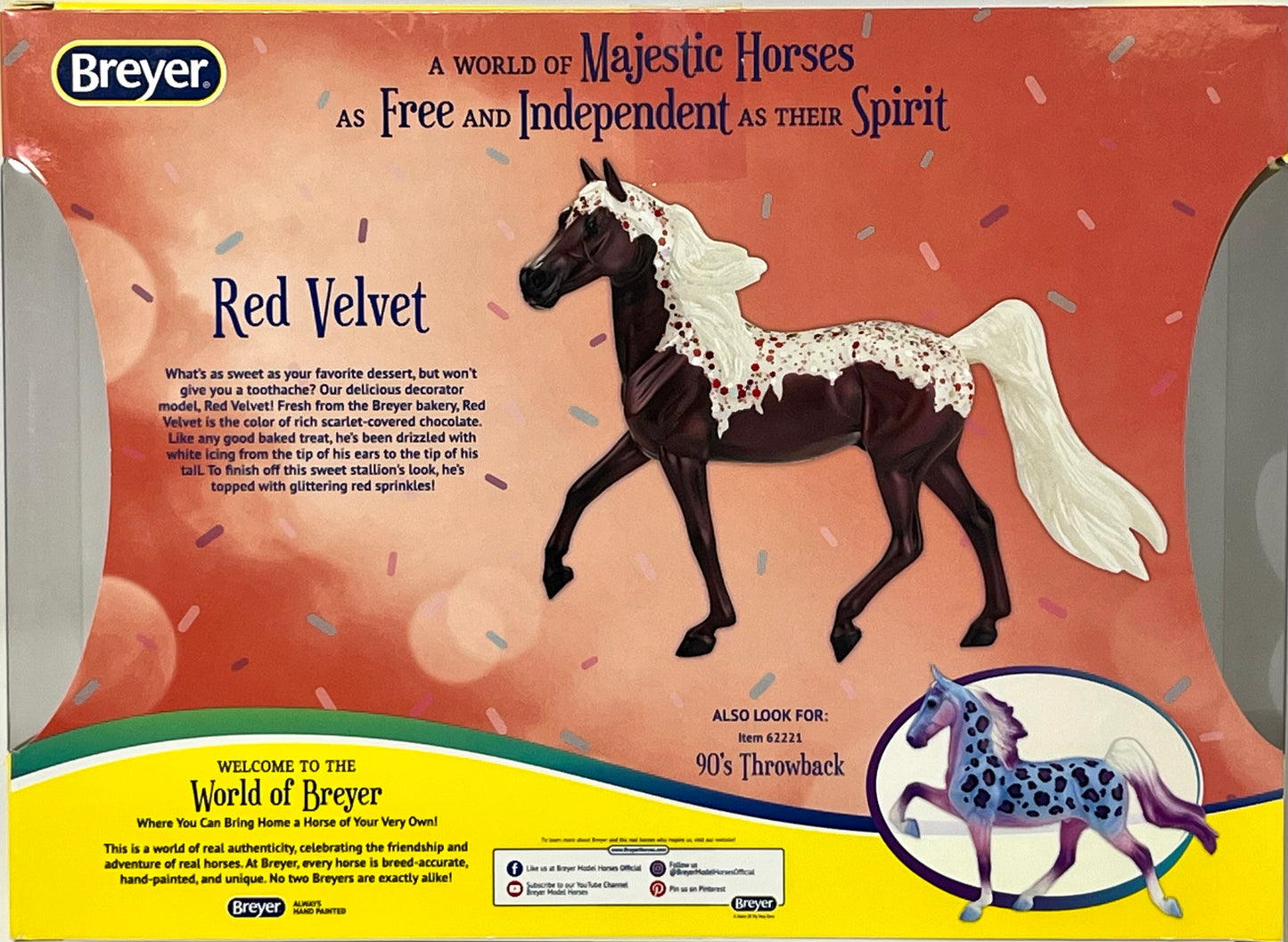 Breyer Horses Freedom Series Red Velvet | Decorator Series | 9" x 6" | Horse Toy Model | 1:12 Scale Horse Figurine | Model #62220