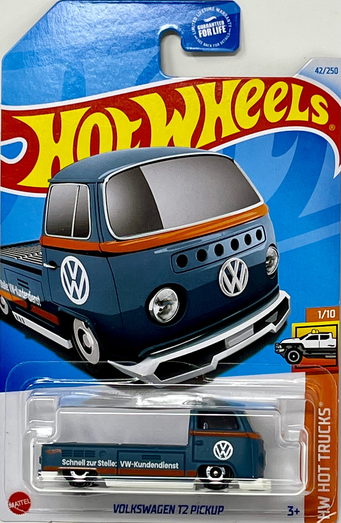 2024 Hot Wheels Gray Volkswagen T2 Pickup-HW Hot Trucks #1/10 w/ Protector