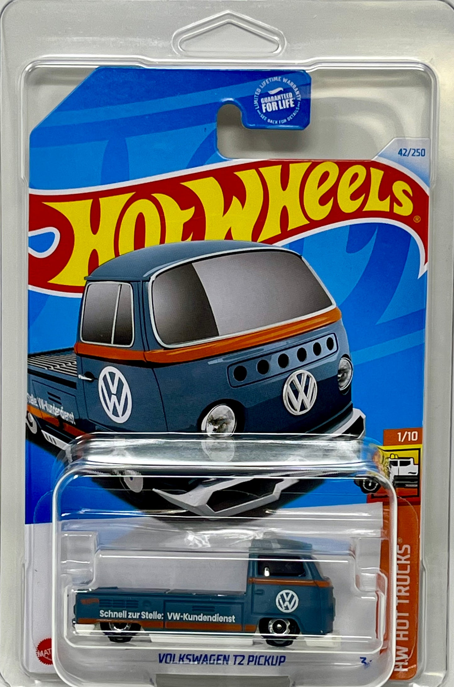 2024 Hot Wheels Gray Volkswagen T2 Pickup-HW Hot Trucks #1/10 w/ Protector
