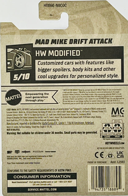 3X Hot Wheels Mad Mike Drift Attack HW Modified 59/250